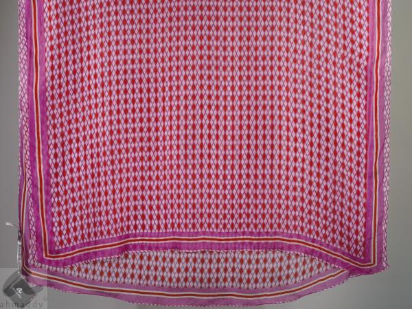 AHMADDY Seiden Schal pink rosa orange